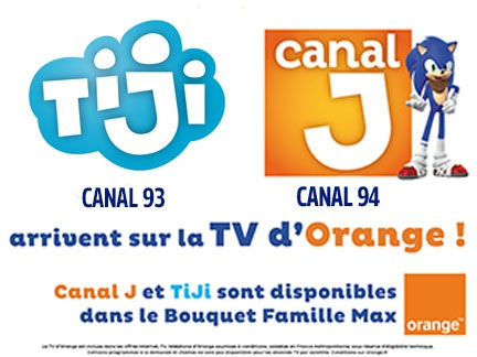 Canal J et TiJi sur la TV d'Orange Canal J et TiJi sur la TV d'Orange