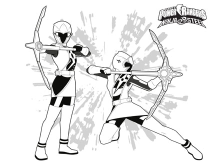 Coloriage De Power Rangers Ninja Steel
