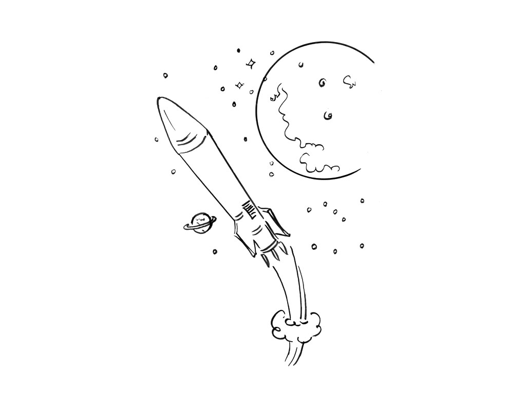 Рисунок ко дню космонавтики карандашом для срисовки. Рисунок ко Дню космонавтики. Раскраска. В космосе. Раскраски на тему космос. Раскраска космонавтика.