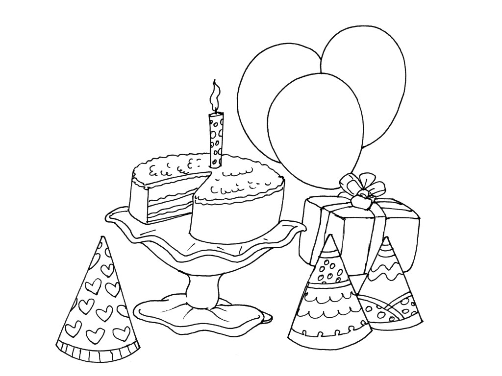 Coloriage anniversaire 2 ans - Fêtes d'anniversaire